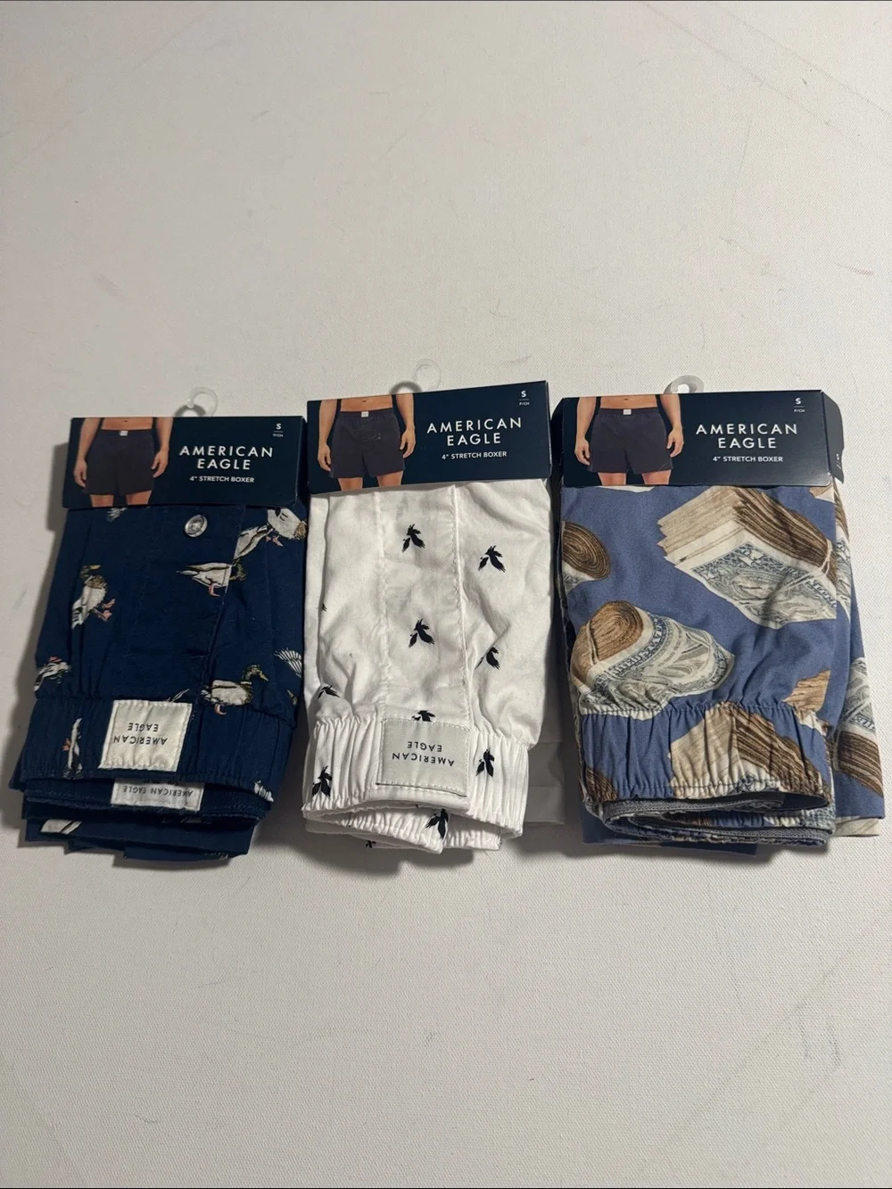 American Eagle Boxers Mens Small 3 Pack